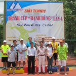 Kết quả chung cuộc giải tennis tranh “CÚP MẠNH HÙNG LẦN 4”