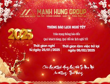 Manh Hung Group thông báo lịch nghỉ Tết nguyên đán