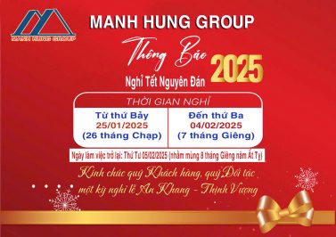 Manh Hung Group Thông Báo Lịch Nghỉ Tết Ất Tỵ Năm 2025